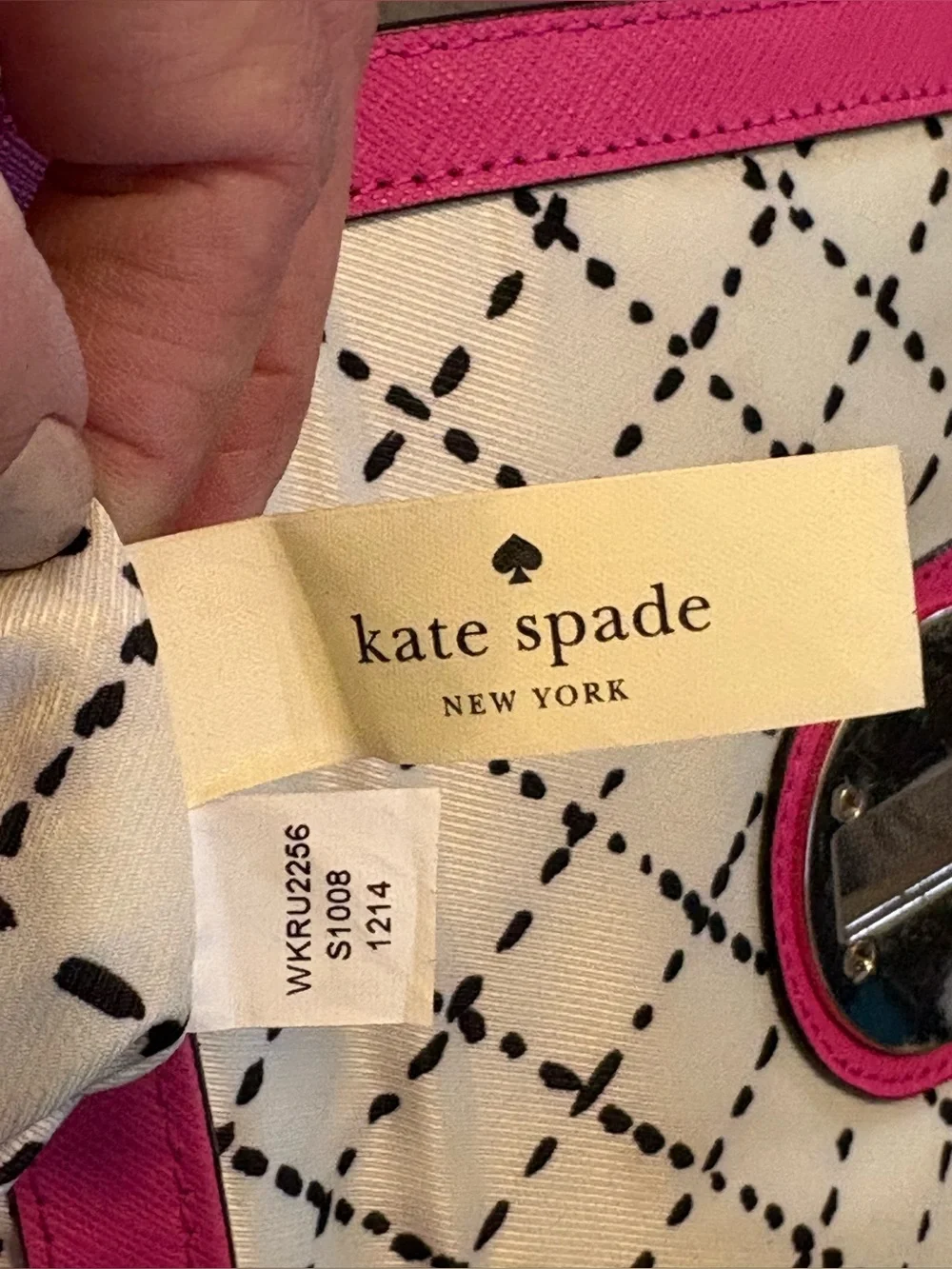 Kate Spade Newbury Lane Sally Turn Lock  leather Crossbody Bag